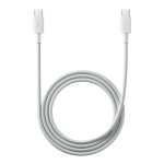 6A Braided USB Type-C to USB Type-C Cable (1m) - White