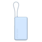 67W Power Bank 10000 (Integrated Cable) - Ice Blue - Image 2