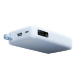 67W Power Bank 10000 (Integrated Cable) - Ice Blue - Image 6