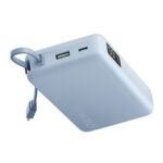 67W Power Bank 20000 (Integrated Cable) - Ice Blue - Image 2