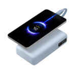 67W Power Bank 20000 (Integrated Cable) - Ice Blue - Image 3