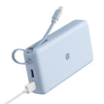 67W Power Bank 20000 (Integrated Cable) - Ice Blue - Image 4